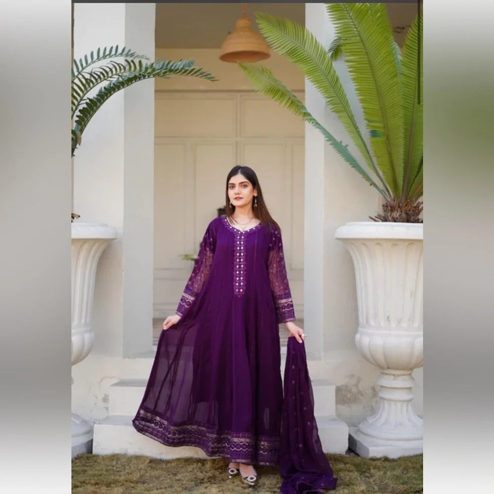 3 piece suit maxi anarkali - Picture 2 of 12